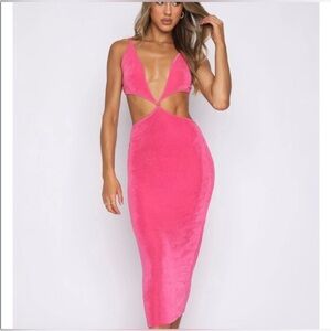 Tiger Mist pink Cut-Out Dress